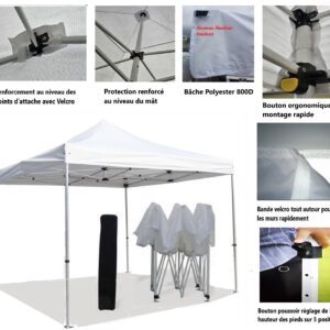 Tente pliante Loisirs Acier 32